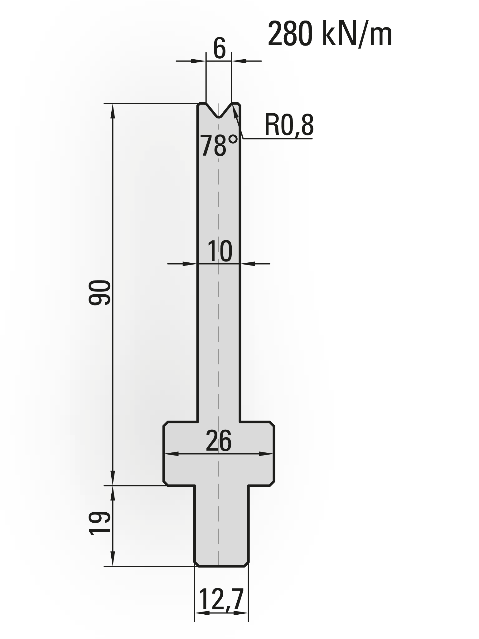 LVD Style Press Brake Lower Dies