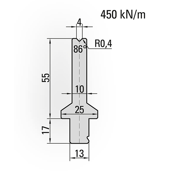 Wila style press brake lower dies
